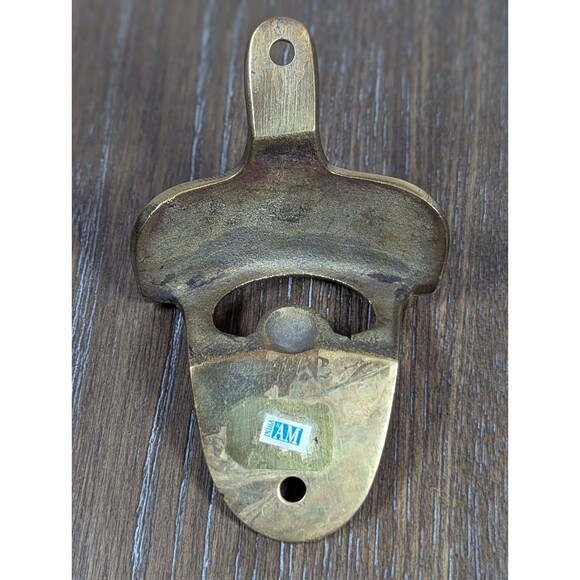 VTG Nautical Brass Bottle Opener Maritime Anchor Emboss Design Wall Mount Sail - Picture 5 of 6